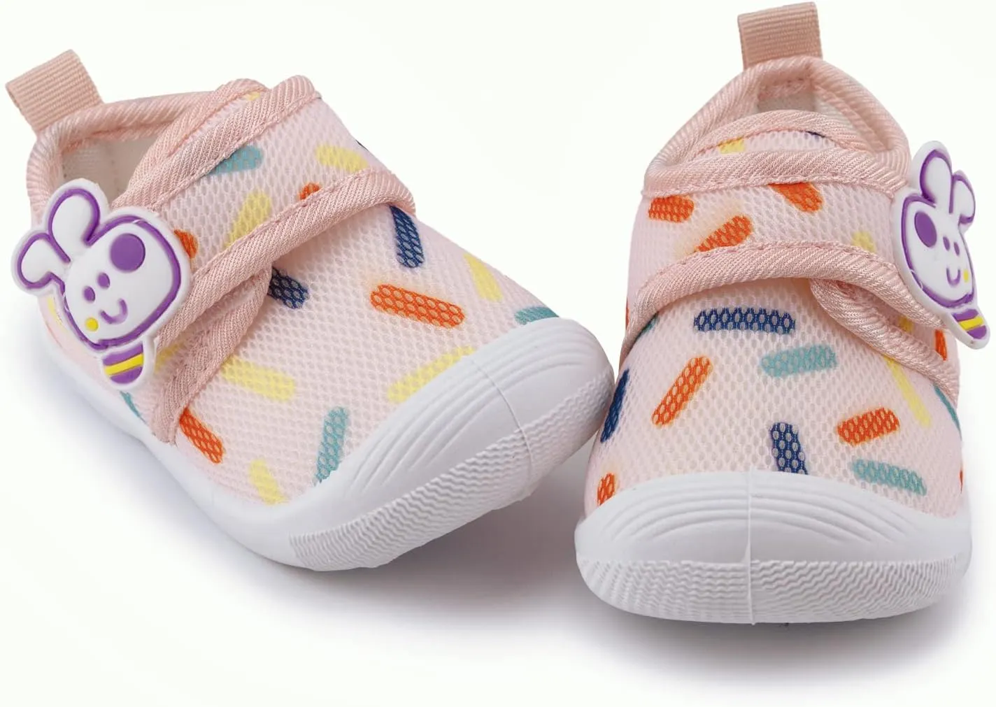 WILLFUN Toddler Squeaky Shoes Baby Boy Girl First-Walking Sneakers Infant Soft Sole Little Kid Trainers for 0-3-Year-old First Walkers