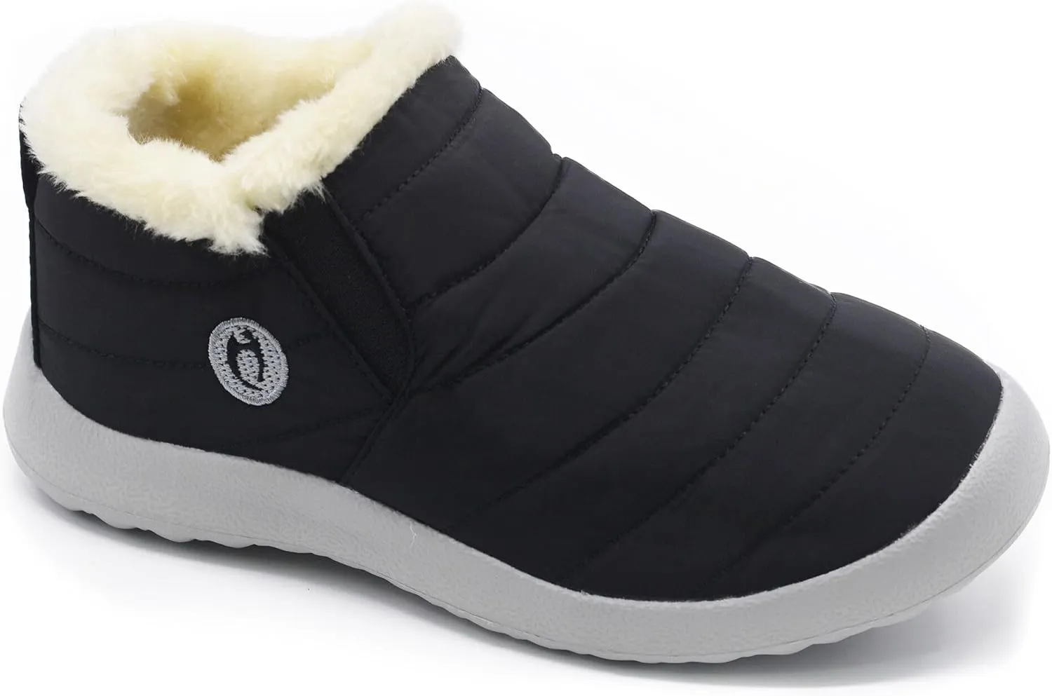 Winter Boots for Women Lightweight Comfortable Plush Waterproof Stylish Solid Color Ladies Ankle Shoes