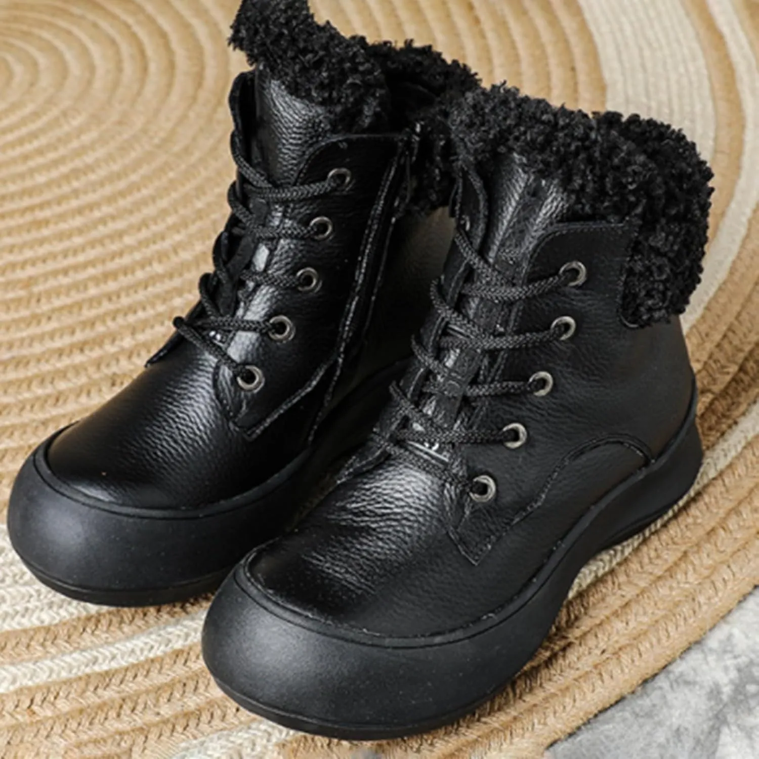 Winter Boots for Women Size 12 Wide Winter Snow Boots for Women Stylish Faux Fur Boots for Women Womens Winter Boots Wide Width Non Slip Winter Boots for Women Waterproof Snow Daily Deals