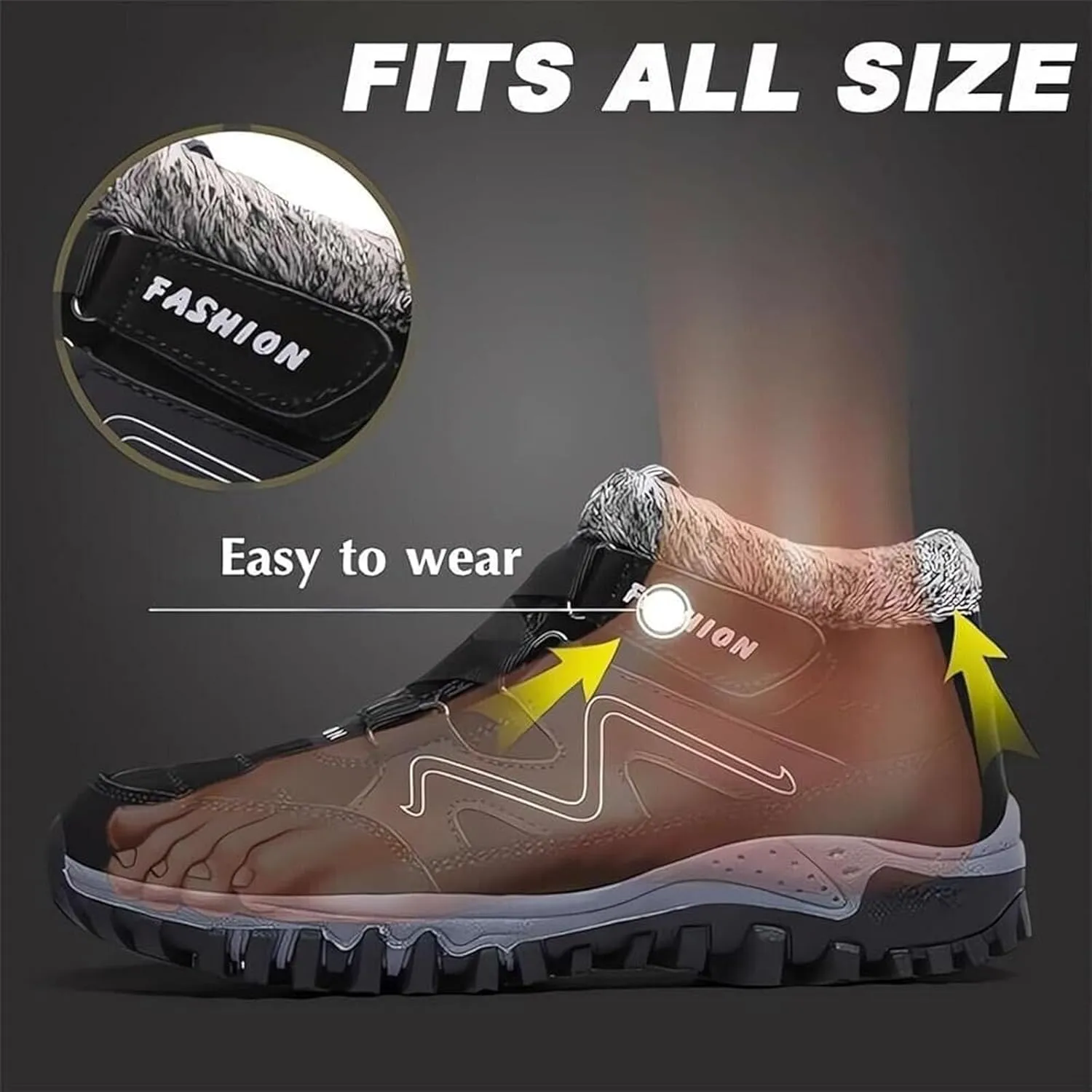Winter Boots for Women Waterproof Non Slip, Warm Fur Lined Booties, Thick Snow Boots, Outdoor Walking Shoes