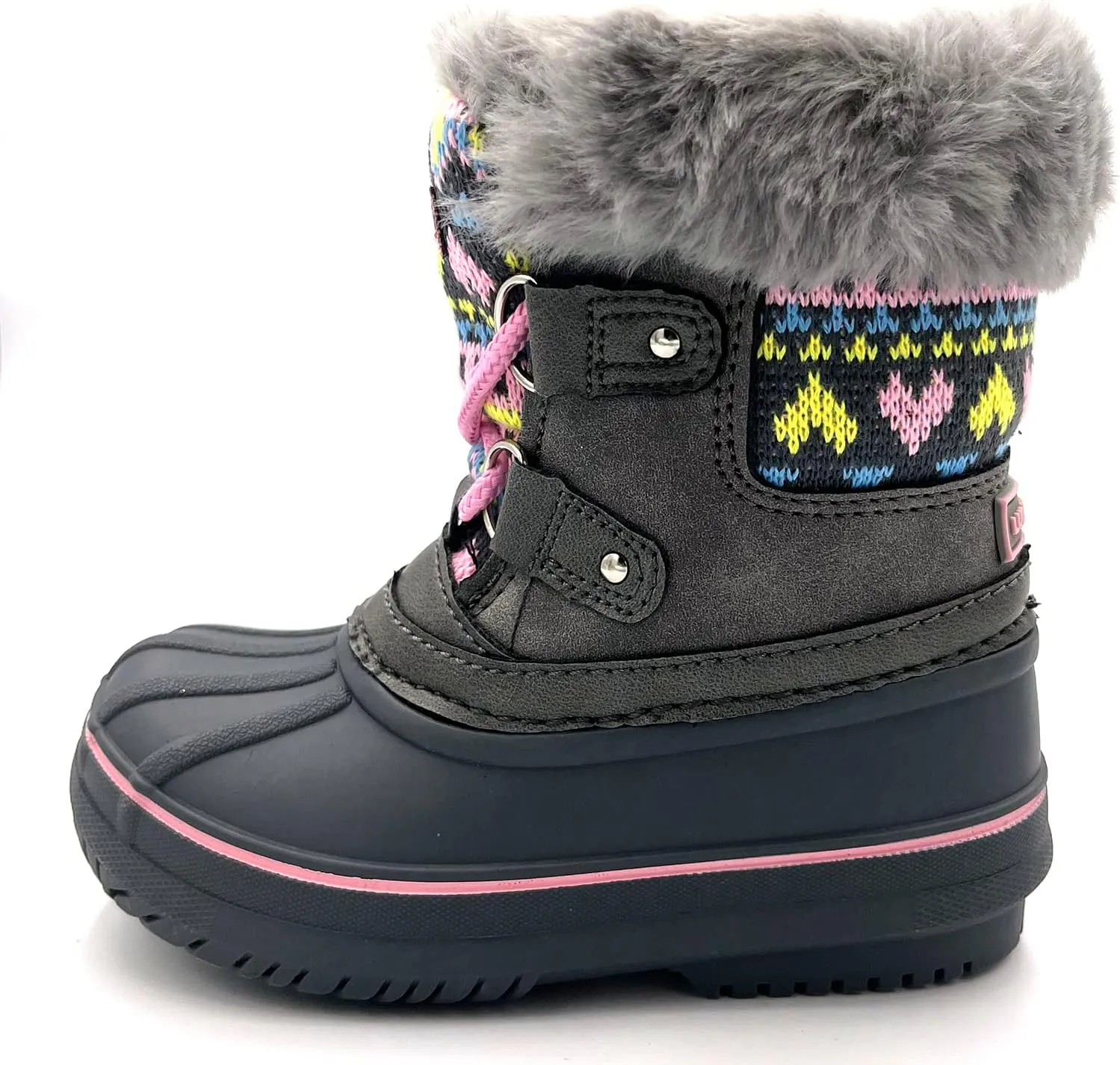 Winter Snow Boots For Toddler Girls and Boys Waterproof Outsole None Slip Duck Boots For Little Kids