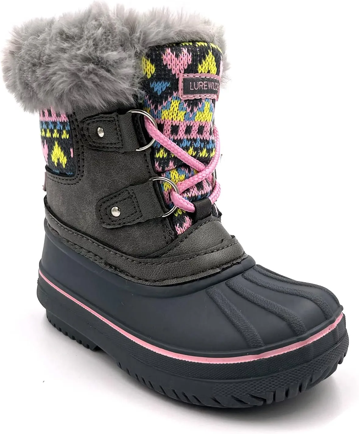 Winter Snow Boots For Toddler Girls and Boys Waterproof Outsole None Slip Duck Boots For Little Kids