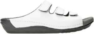 Wolky Women's Flat Sandals, White Vegi Leather, 7.5-8