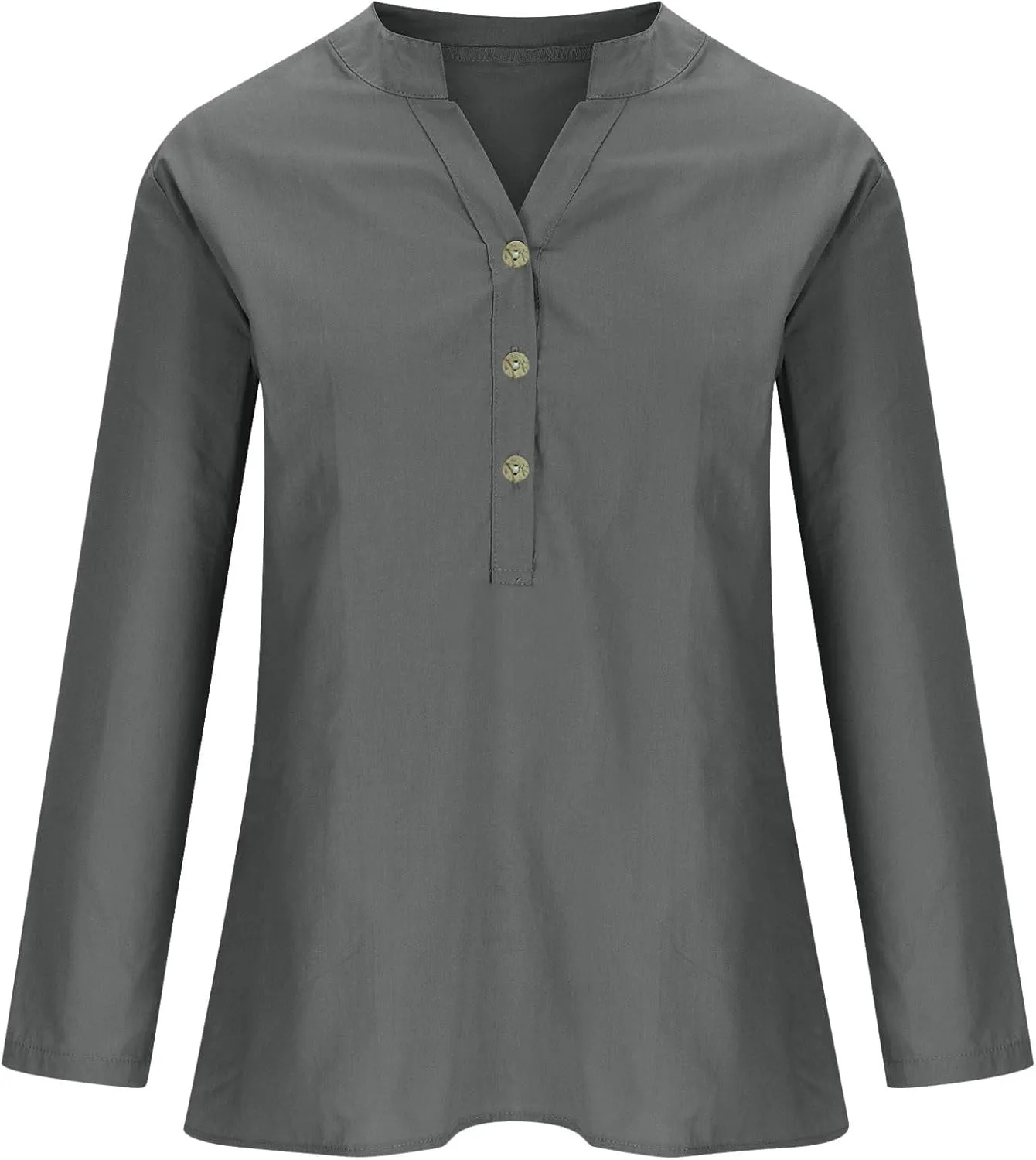 Women Button Down Collar Shirt Plain Short Sleeve Linen Summer Casual Lightweight Blouses Top Loose Tee Shirts