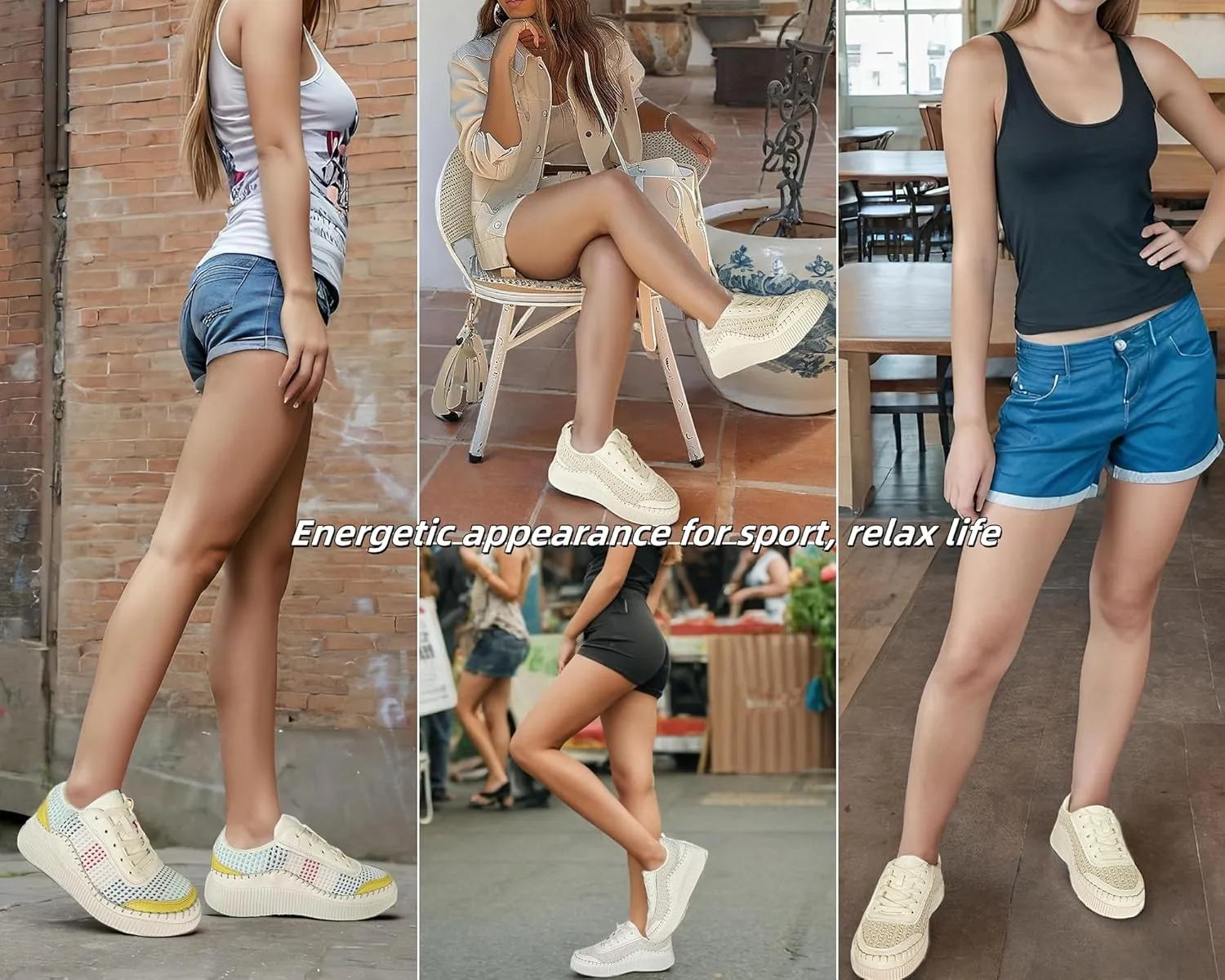 Women Crochet Platform Chunky Sneakers Comfortable Casual Tennis Shoes Fashion Sneaker Chunky Walking Shoes