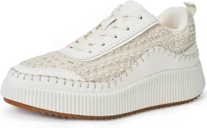 Women Crochet Platform Chunky Sneakers Comfortable Casual Tennis Shoes Fashion Sneaker Chunky Walking Shoes