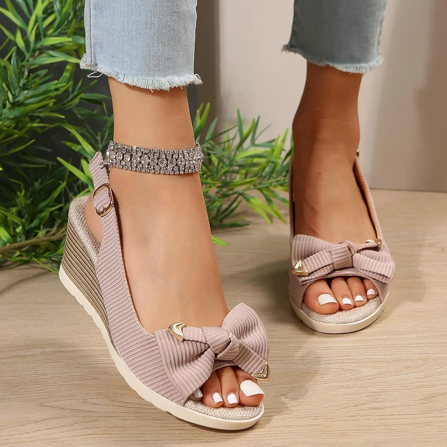 Women Gladiator Sandals Retro Wedge Heel Zipper Strappy Sandal Roman Shoes Girls Summer Flat Beach Gladiators On Wedges Back Casual Comfort Open Toe Girls Fashion Arch Support Walking