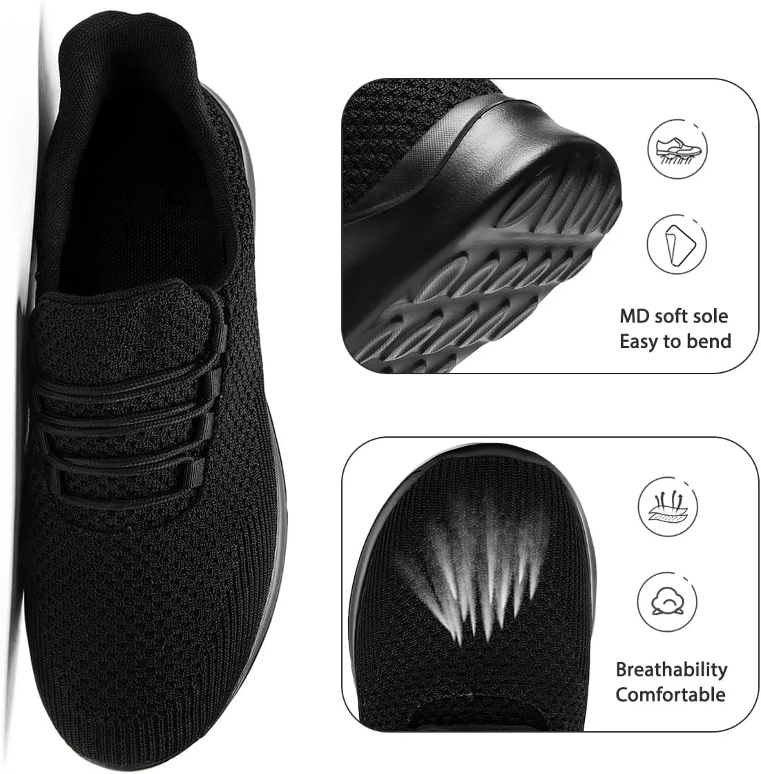 Women Running Shoes Non Slip Gym Workout Shoes Lightweight Breathable Sneakers Walking Tennis Shoes