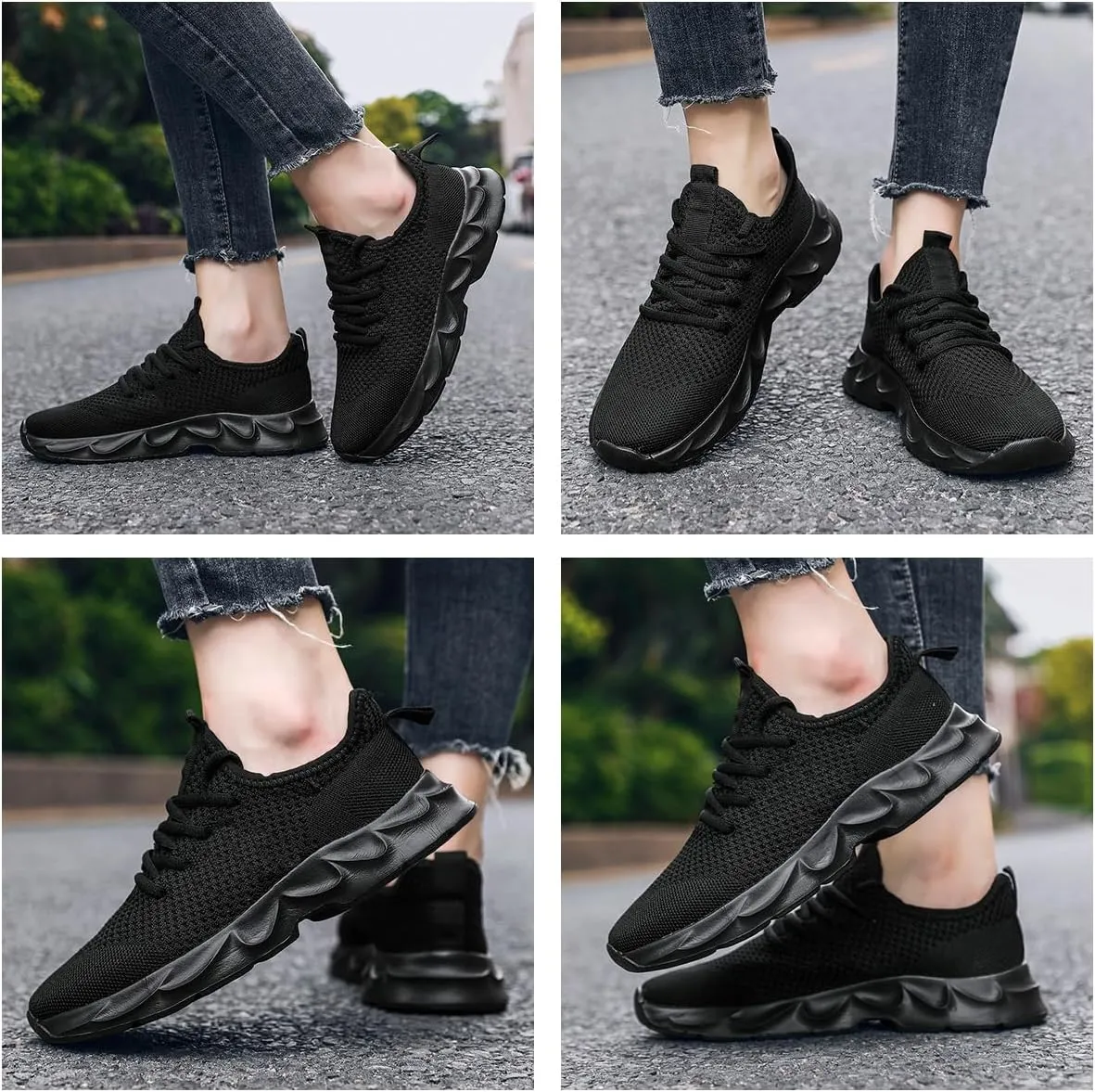 Women Shoes Walking Slip On Running Sneakers Tennis Sports Sneakers Breathable Lightweight Workout Gym Athletic Sneakers