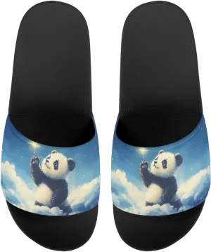 Womens Animal Printed Flat Sandals Non Slip Slide Sandals Shower Slippers Unisex Cute Summer Slide Slippers