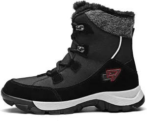 Womens Ankle Snow Boots Men Fur Winter Lined Warm Anti-Slip Cozy Casual Outdoor Comfortable Shoes Booties