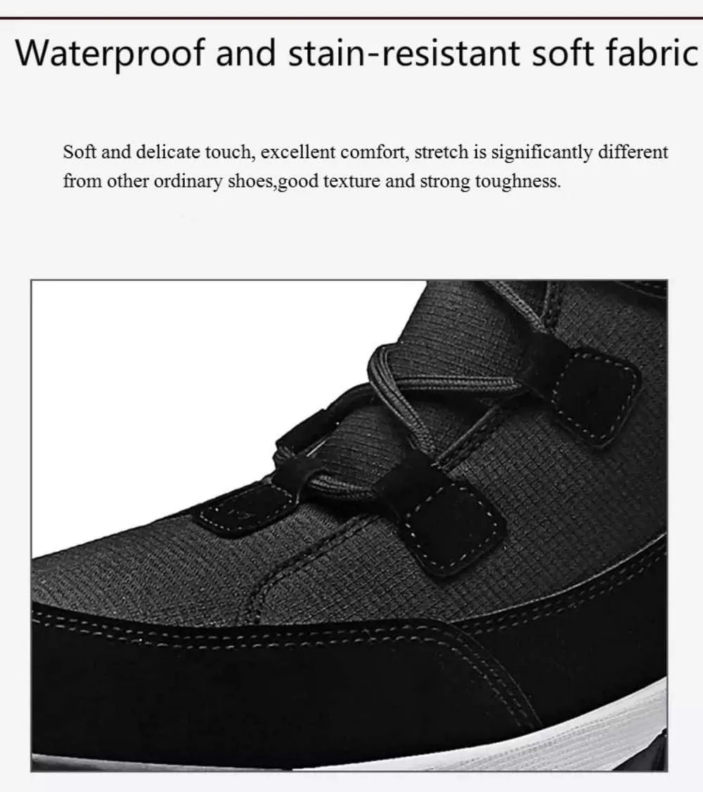 Womens Ankle Snow Boots Men Fur Winter Lined Warm Anti-Slip Cozy Casual Outdoor Comfortable Shoes Booties