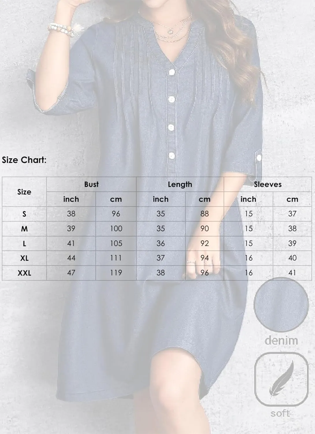 Women's Blue Shift Mini Dress 2025 Spring Summer Casual Button V-Neck Half Sleeve Plain Dresses Beach Vacation Dress