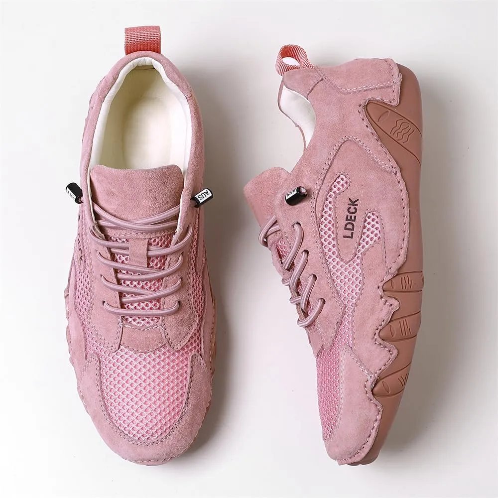 Women's Breathable Mesh Fashion Sneaker Outdoor Lightweight Soft Flat Walking Shoes Ladies Casual Shoes