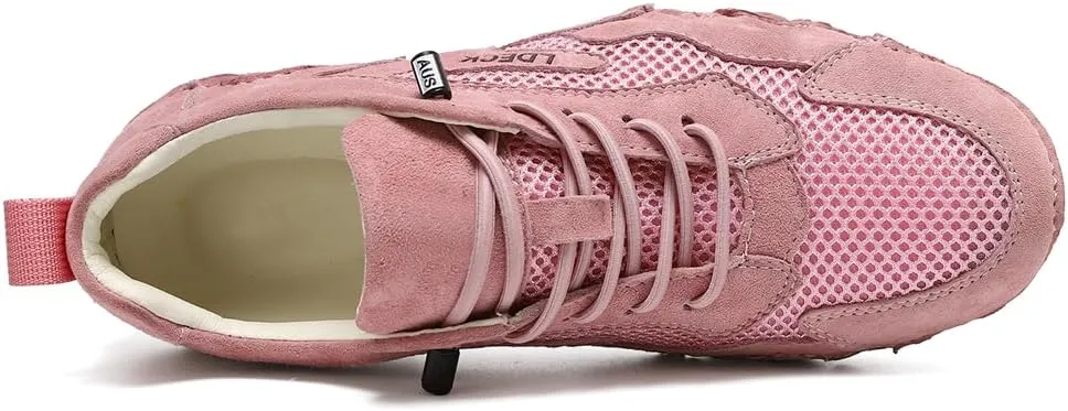 Women's Breathable Mesh Fashion Sneaker Outdoor Lightweight Soft Flat Walking Shoes Ladies Casual Shoes