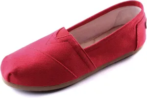 Women's Canvas Shoes Slip-on Ballet Flats Classic Casual Sneakers Daily Loafers