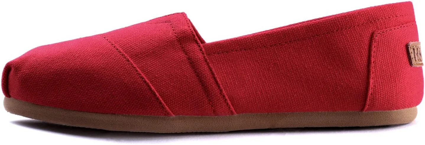 Women's Canvas Shoes Slip-on Ballet Flats Classic Casual Sneakers Daily Loafers