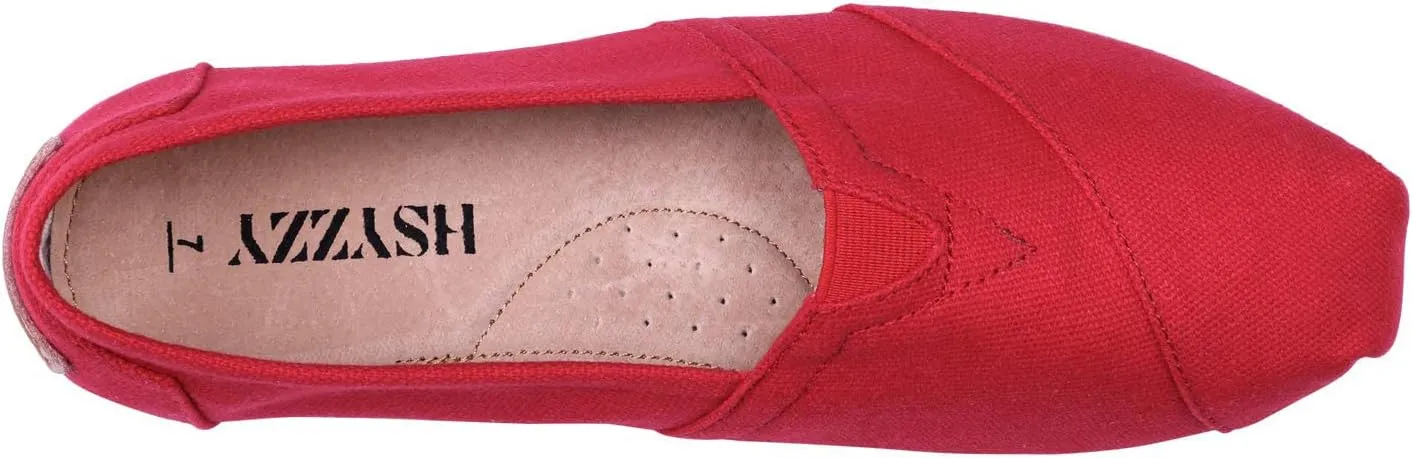 Women's Canvas Shoes Slip-on Ballet Flats Classic Casual Sneakers Daily Loafers