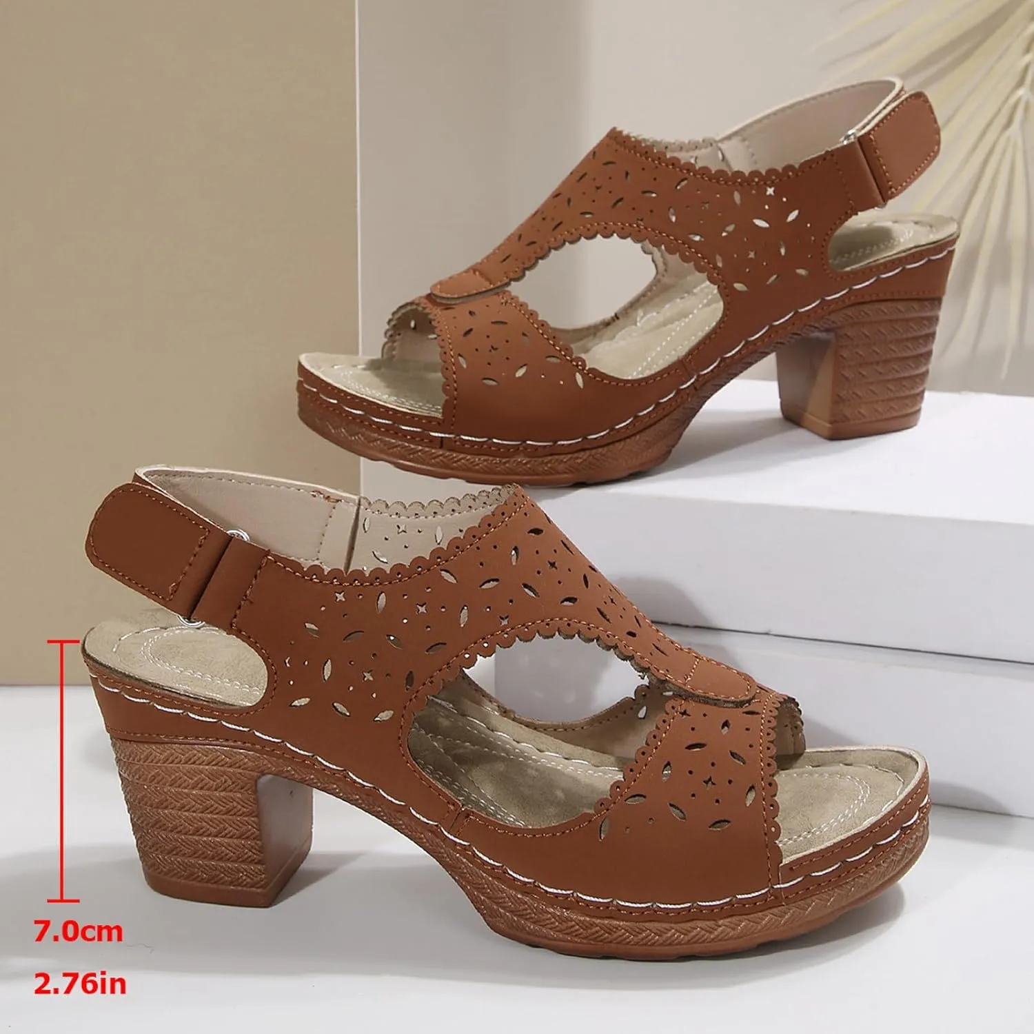 Women's Chunky Heel Platform Mules 2025 Slip-On Open Toe Sandals with Block Heel - Dressy Wedding Party Shoes & Casual Summer Slides