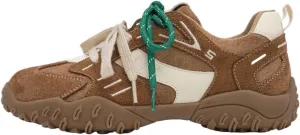 Women's Cute Trail Sneakers Non-Slip Hiking Shoes with Rugged Grip Lightweight Casual Vintage for Walking Traveling Urban Adventure