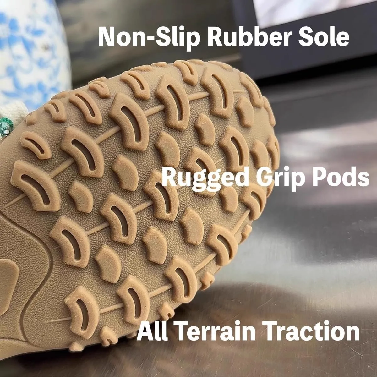 Women's Cute Trail Sneakers Non-Slip Hiking Shoes with Rugged Grip Lightweight Casual Vintage for Walking Traveling Urban Adventure