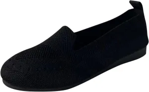 Women's Dressy Flats Knit Shoes Non Slip Flats for Daily Wear, Comfortable Soft Cushion and Breathable Walking Shoes