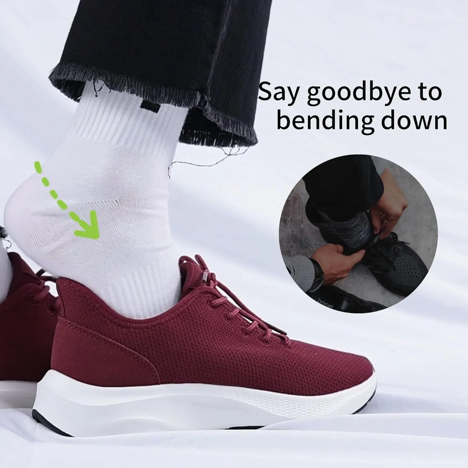 Women's Easy Slip On Walking Shoes Comfortable Tennis Fashion Sneakers Lightweight Simple Non-Slip Footwear US 6-11