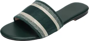 Women's Embroidered Band Sandals Open Toe Flat Sandals Summer Shoes
