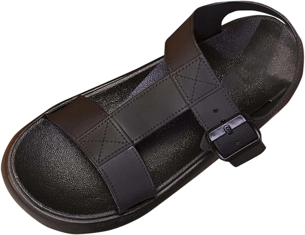 Women's Flat Sandals Comfortable Outdoor Hiking Casual Sandals Open Toe Buckle Sandal Walking Summer Shoes 2025 New