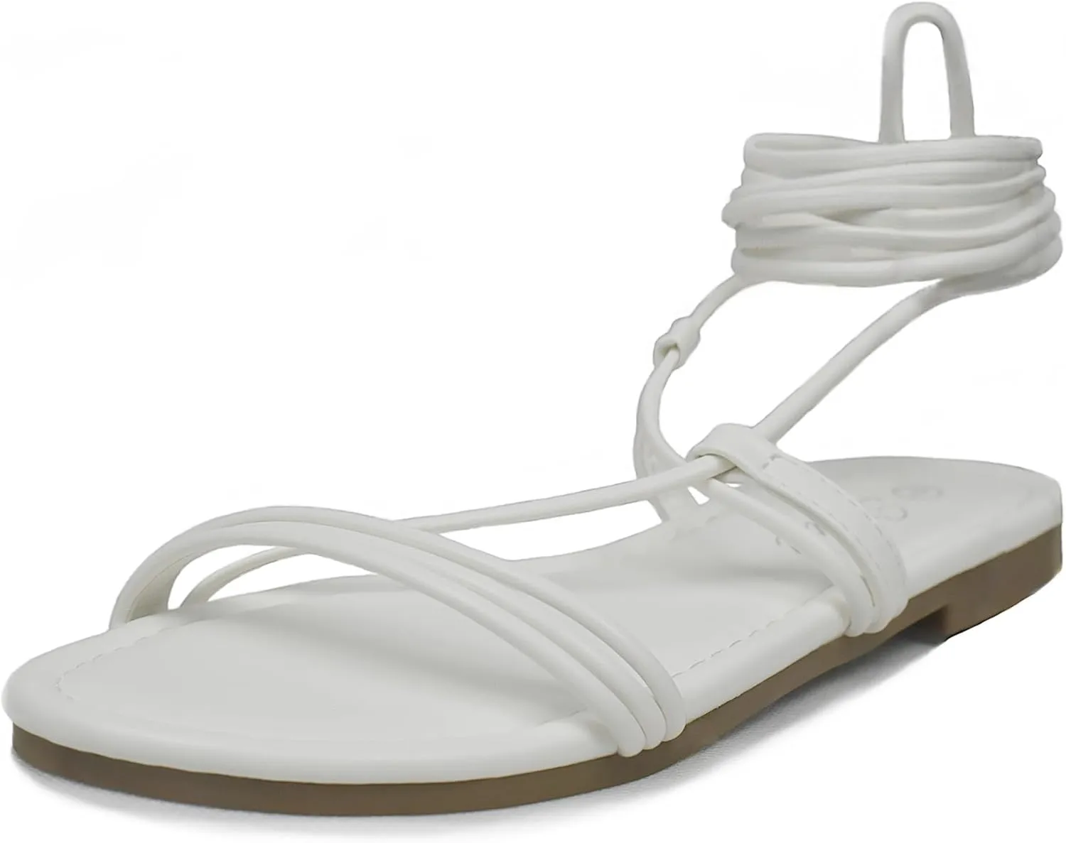 Women's Lace up Strappy Flat Sandals Open Toe Tie up Gladiator Dressy Sandals