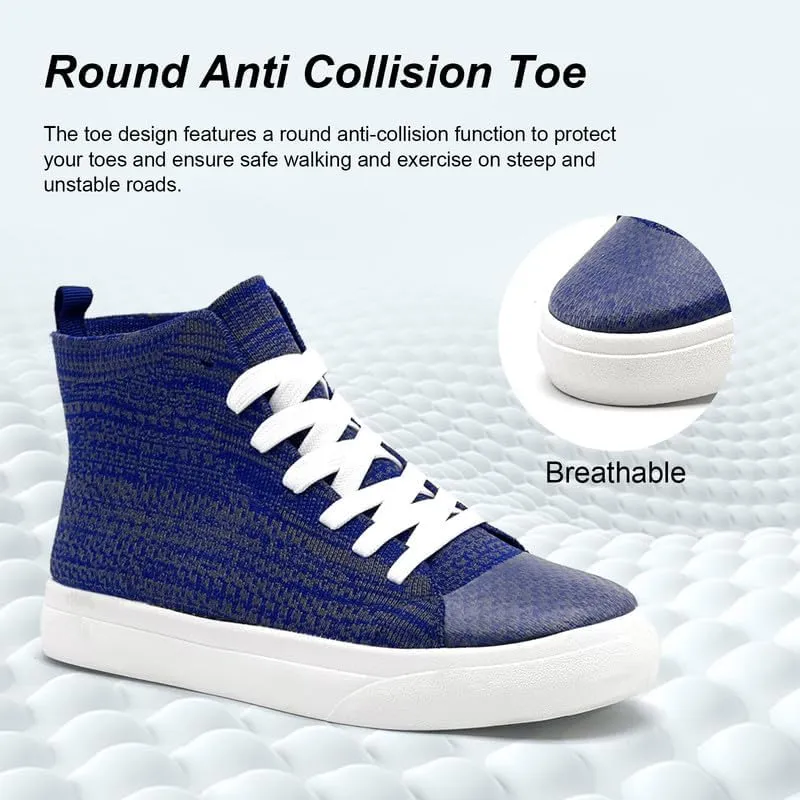 Women's Men’s Fashion Sneakers High Top Lace Up Shoes for Women Men Breathable Flying Woven Mesh Sneakers Casual Outdoor Sport Running Walking Shoes