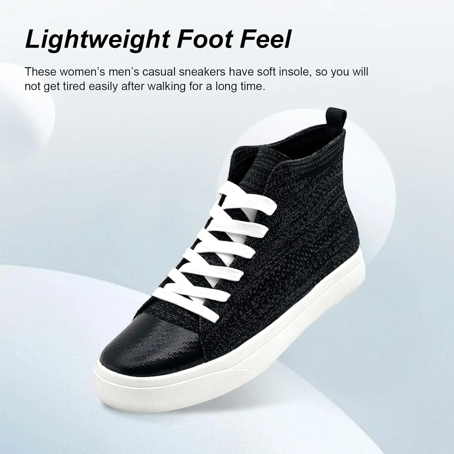 Women's Men’s Fashion Sneakers High Top Lace Up Shoes for Women Men Breathable Flying Woven Mesh Sneakers Casual Outdoor Sport Running Walking Shoes