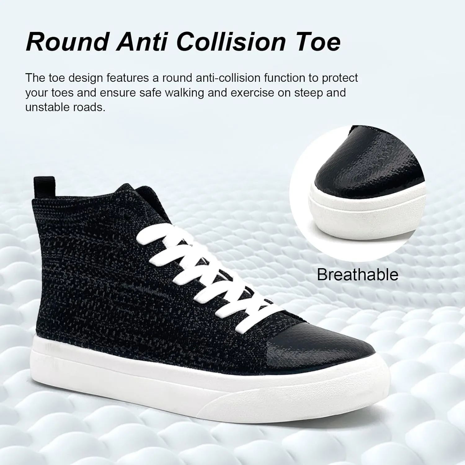 Women's Men’s Fashion Sneakers High Top Lace Up Shoes for Women Men Breathable Flying Woven Mesh Sneakers Casual Outdoor Sport Running Walking Shoes