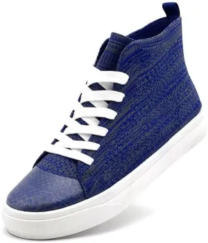 Women's Men’s Fashion Sneakers High Top Lace Up Shoes for Women Men Breathable Flying Woven Mesh Sneakers Casual Outdoor Sport Running Walking Shoes