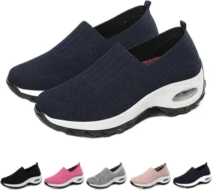 Women's Orthopedic Schedule Diabetic Walking Shoes Diabetic Mesh Hands Free Slip Ins Breathable Comfortable Casual Ladies Sport Outdoor Athletic Sneakers