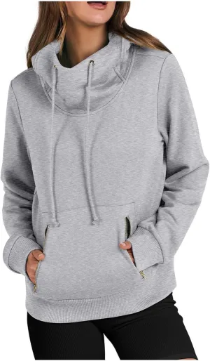 Women's Oversized Hoodies,2024 Casual Crew Neck Long Sleeve Fleece Sweatshirts,Pullover Sweaters Tunic Cute Winter