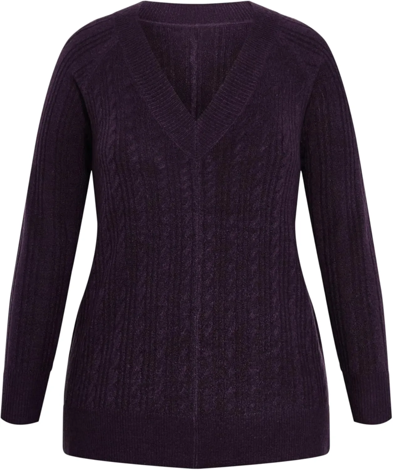 Women's Plus Size Sweater Nova Cable