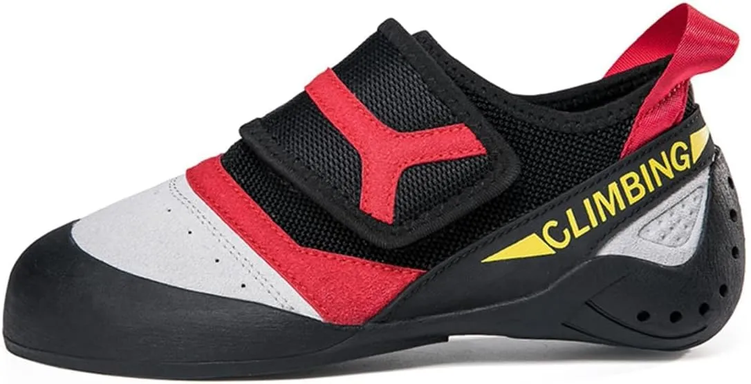 Women's Rock Climbing Shoes Breathable Ladies Kids Indoor Climbing Trainers Non Slip Wall Bouldering Sneakers for Gym Sports