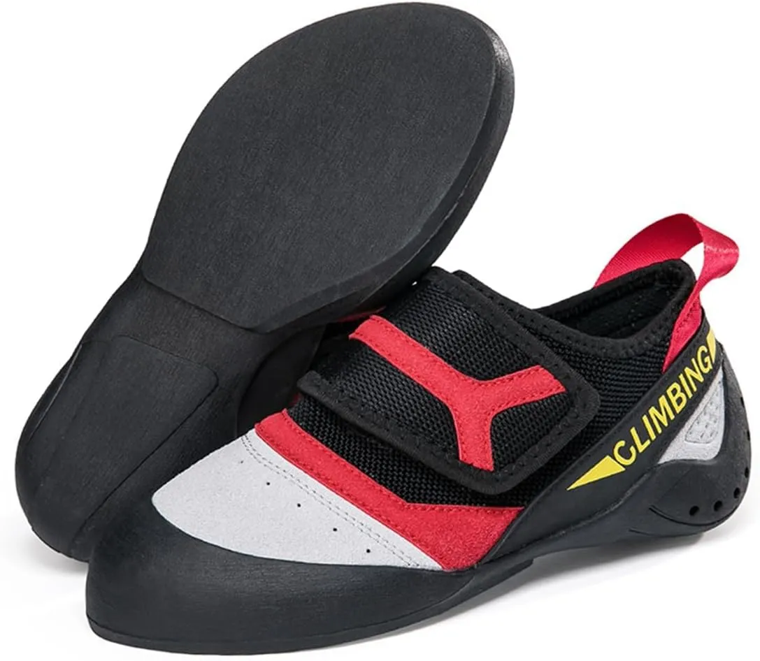 Women's Rock Climbing Shoes Breathable Ladies Kids Indoor Climbing Trainers Non Slip Wall Bouldering Sneakers for Gym Sports