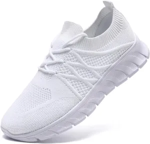 Womens Running Shoes Casual Slip on Breathable Lightweight Walking Tennis Sneakers Comfortable Fashion Athletic Sports Gym Trainers