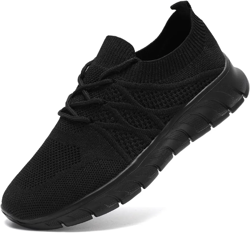Womens Running Shoes Casual Slip on Breathable Lightweight Walking Tennis Sneakers Comfortable Fashion Athletic Sports Gym Trainers