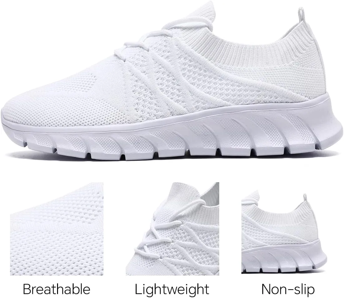 Womens Running Shoes Casual Slip on Breathable Lightweight Walking Tennis Sneakers Comfortable Fashion Athletic Sports Gym Trainers