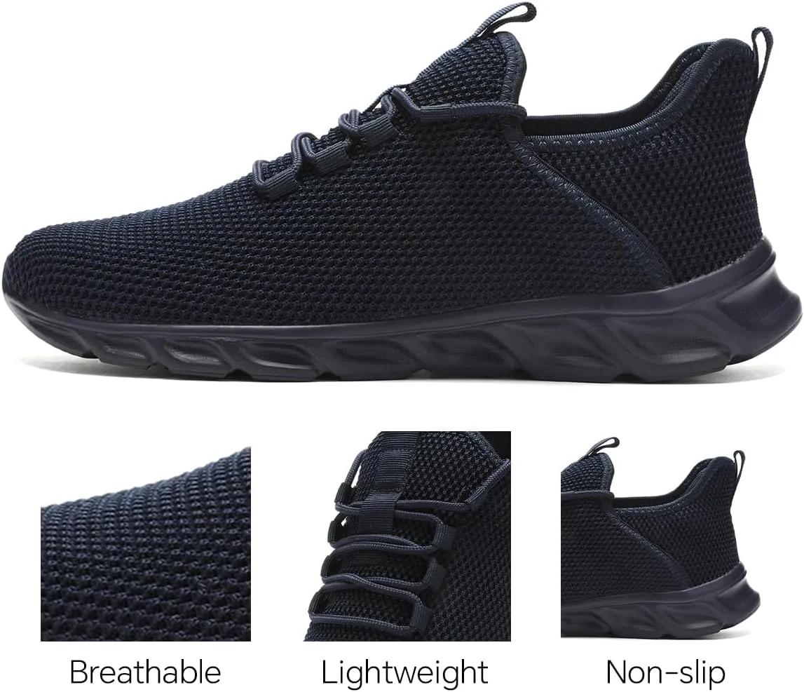 Womens Running Shoes Casual Slip on Breathable Lightweight Walking Tennis Sneakers Comfortable Fashion Athletic Sports Gym Trainers