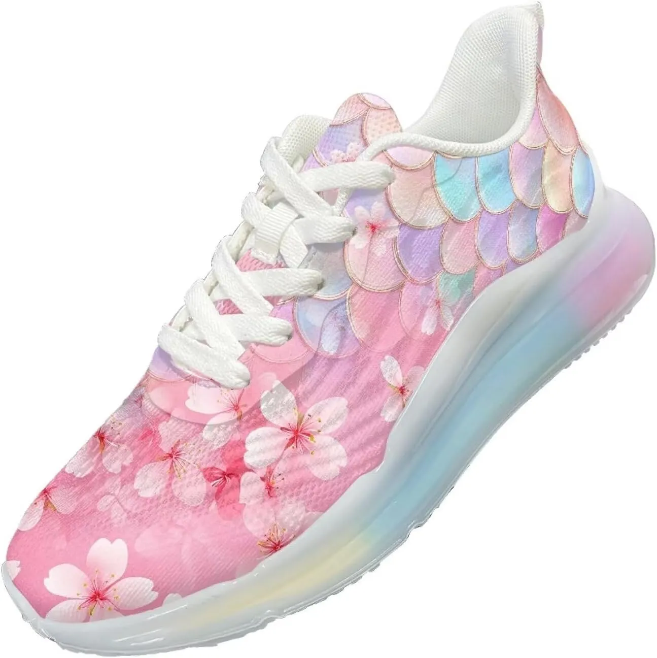 Women's Shoes Comfortable Low Top Air Cushion Workout Walking Sneaker Lightweight Non-Slip Footwear Running Shoes Women US 6-11