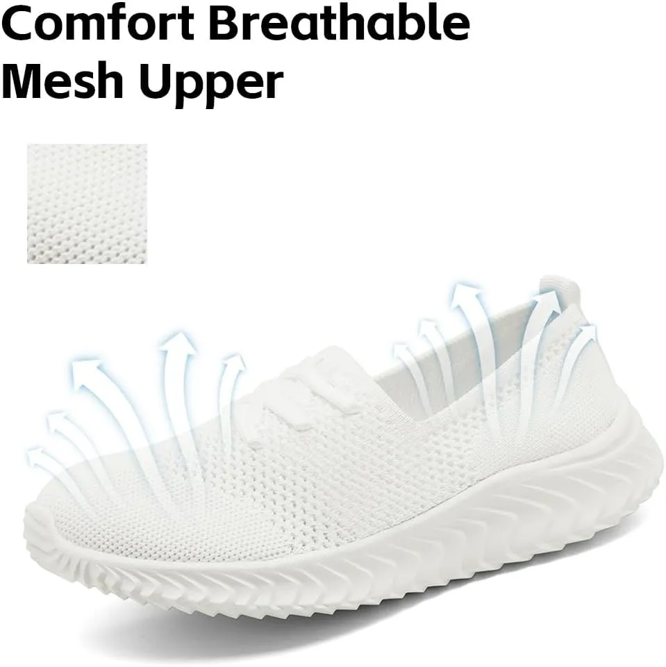 Women's Shoes Walking Running Sneakers Tennis Casual Slip on Shoes for Women Lightweight Breathable Fashion Comfortable Athletic Gym Sports Sneakers