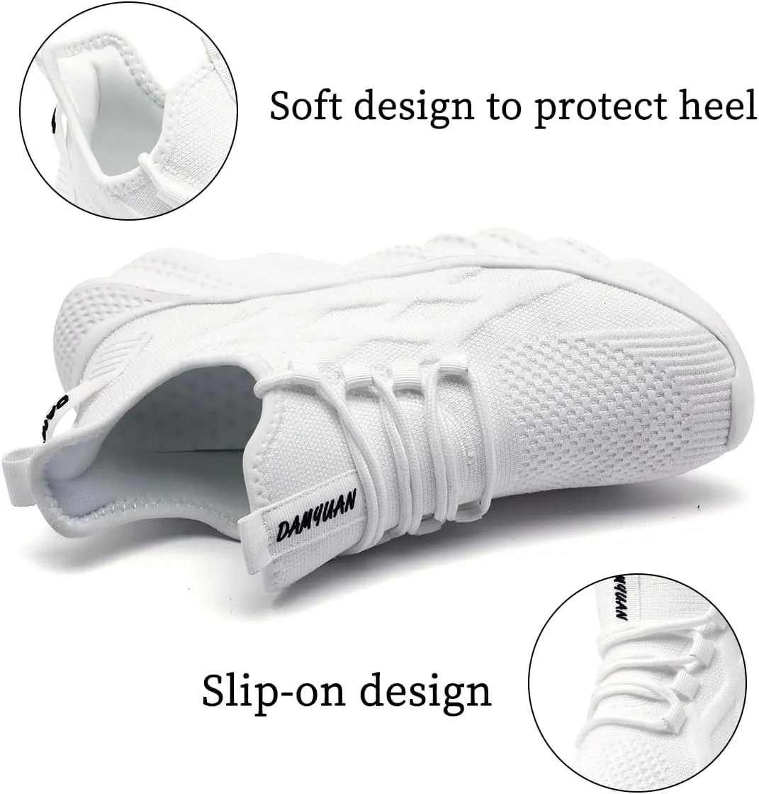 Women's Slip on Walking Shoes Lightweight Casual Tennis Sneakers Workout Breathable Running Shoes Comfortable Fashion Athletic Sports Gym Sneakers