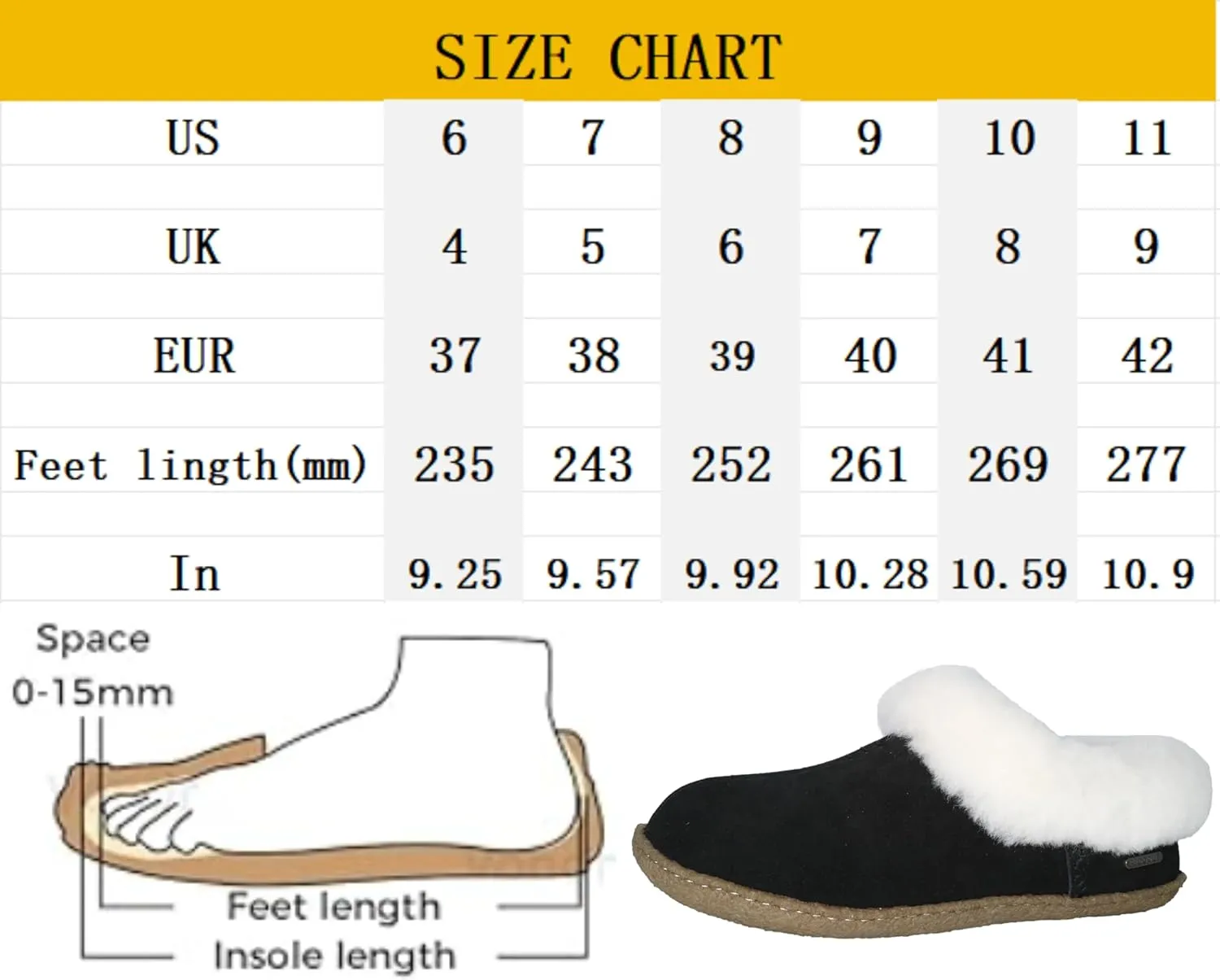 Women's Slippers Cow Suede Upper Sheepskin Collar Rubber Outsole Indoor/Outdoor