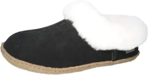 Women's Slippers Cow Suede Upper Sheepskin Collar Rubber Outsole Indoor/Outdoor