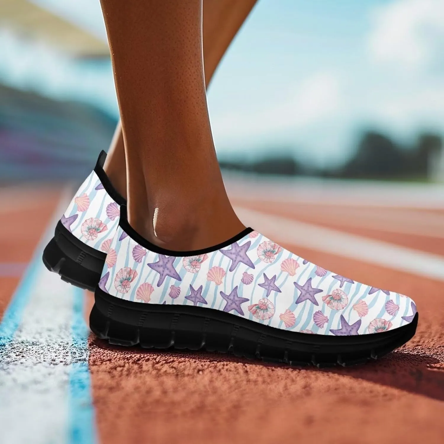Women's Sneaker Casual Low Top Walking Sneaker Outdoor Lightweight Slip On Breathable Shoes for Women