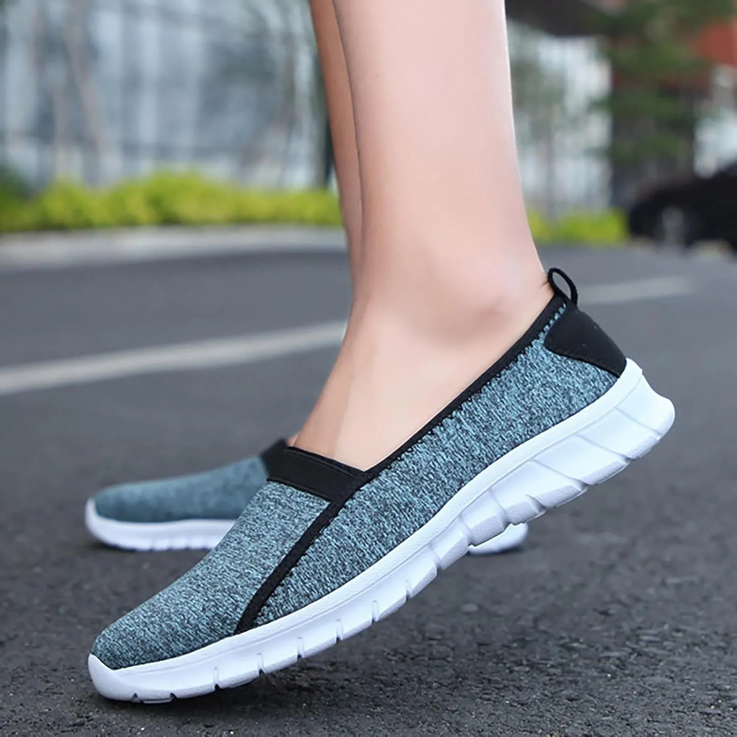 Women's Soft Orthopedic Shoes Breathable Woven Go Walking Slip On Foam Shoes Arch Support Mens Comfortable Slip on Shoes